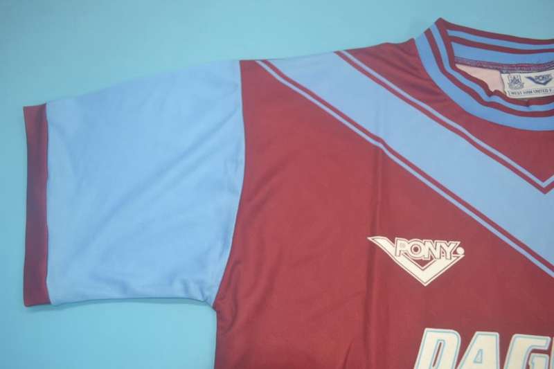 West Ham Soccer Jersey United Home Retro Replica 1993/95