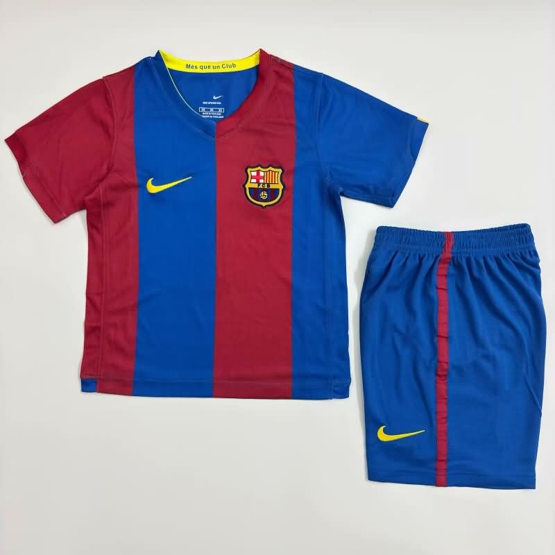 Kids Barcelona Soccer Jersey Home Replica 2006/07