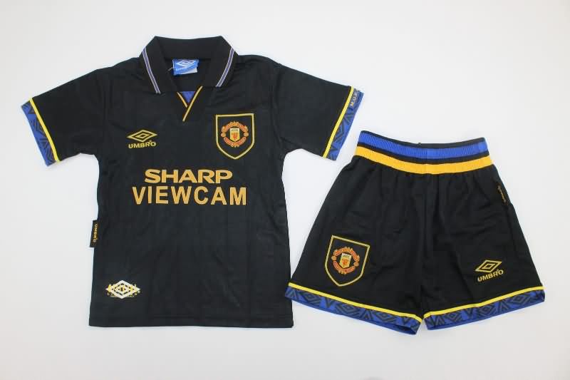 Kids Manchester United Soccer Jersey Away Replica 1993/95