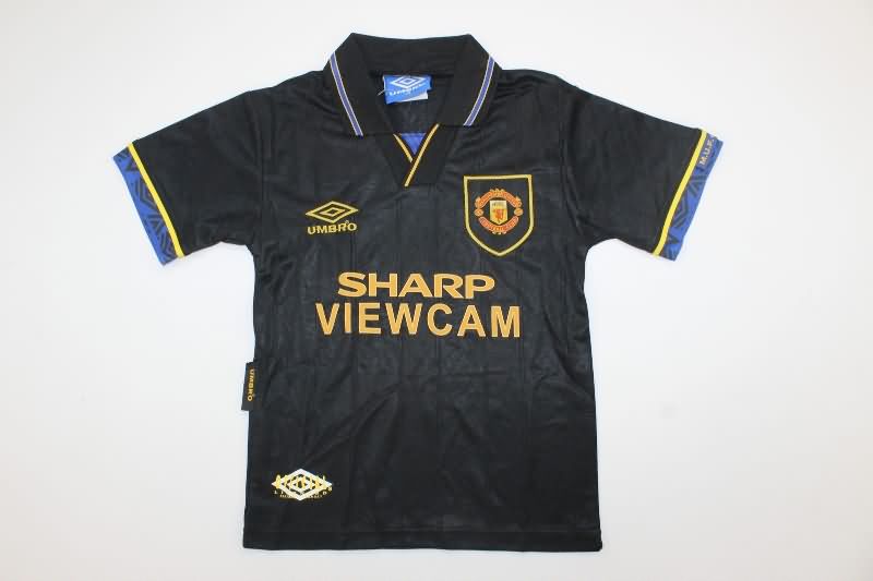 Kids Manchester United Soccer Jersey Away Replica 1993/95