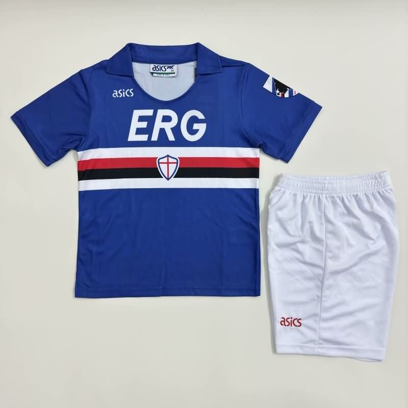 Kids Sampdoria Soccer Jersey Home Replica 1990/91