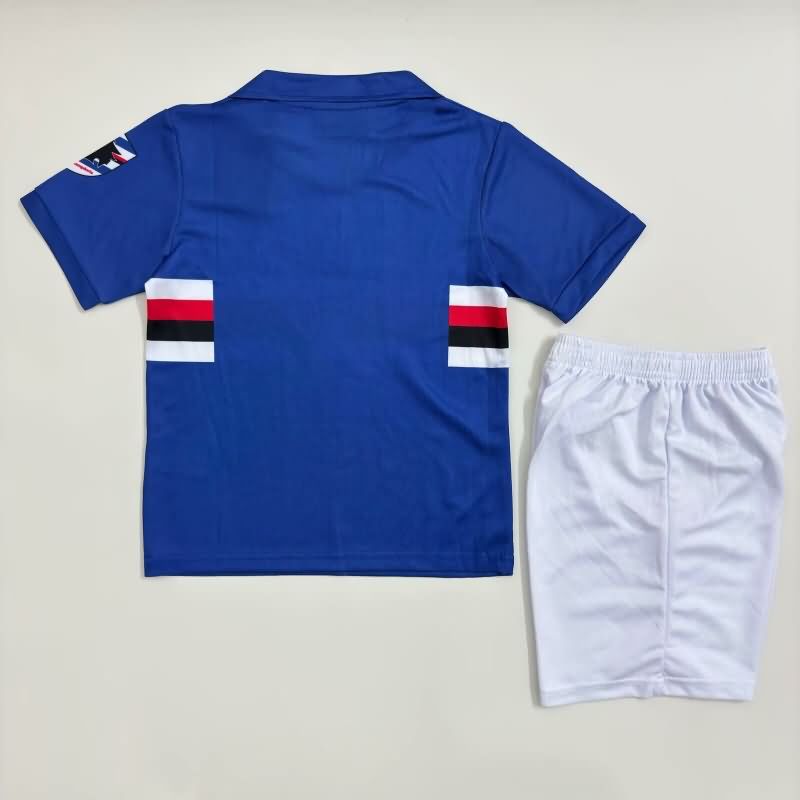 Kids Sampdoria Soccer Jersey Home Replica 1990/91